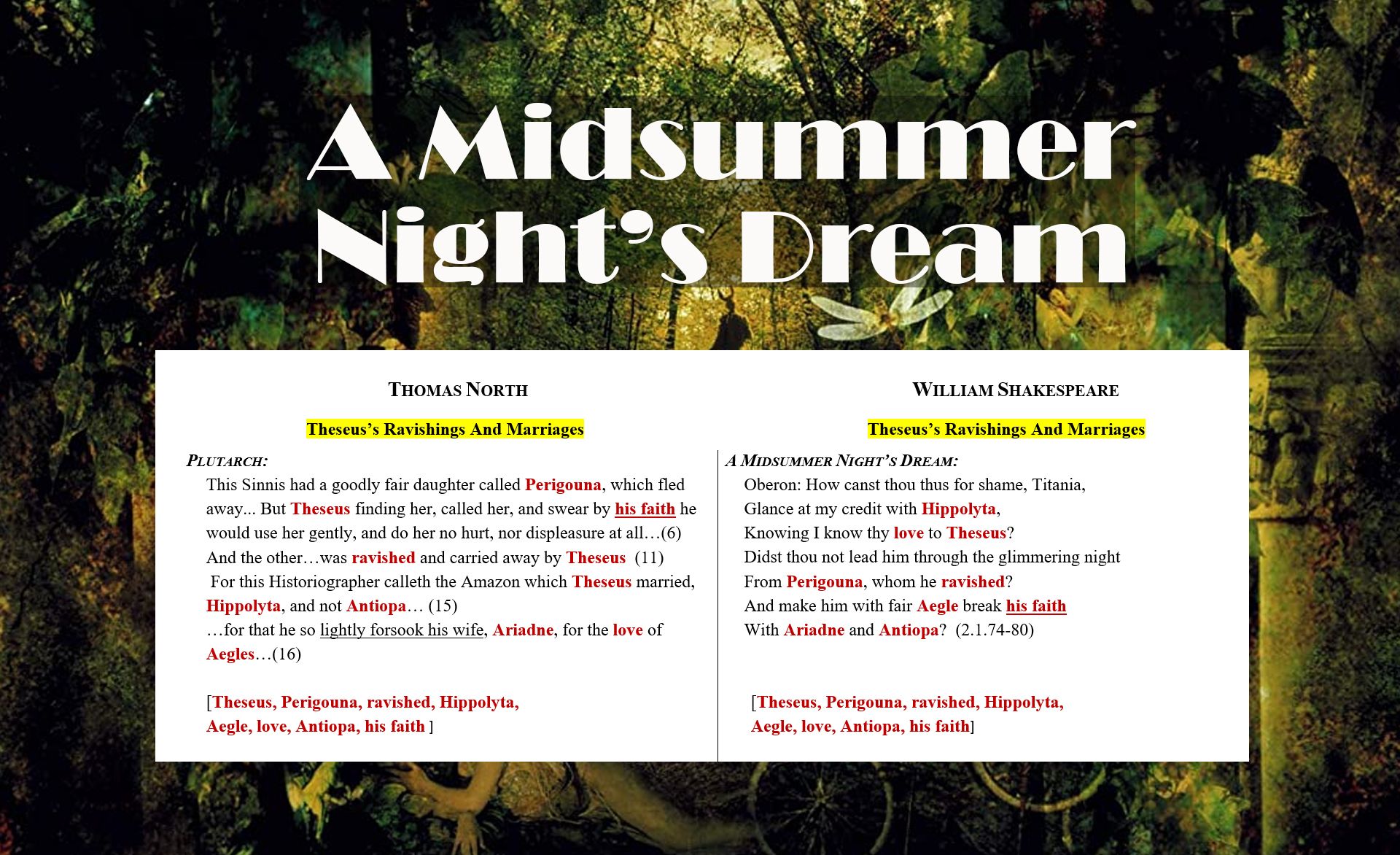 Theseus’s Ravishings, Marriages, and the Mysterious God Who Secretly ...